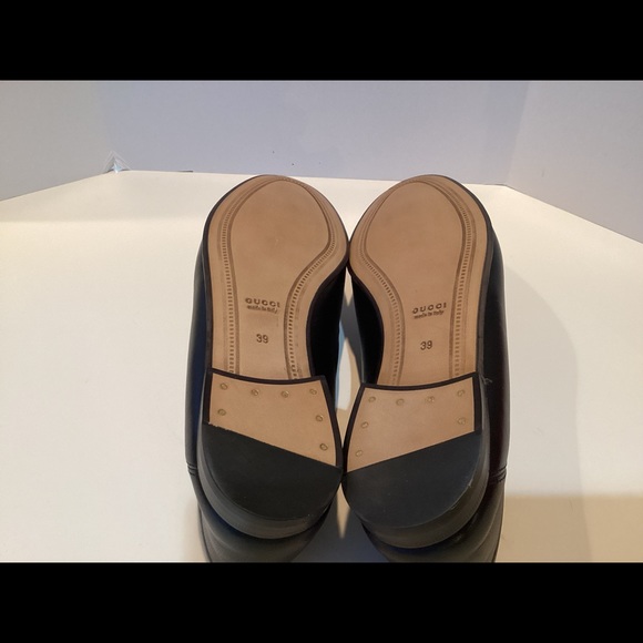 GUCCI BRIXTON LEATHER HORSEBIT LOAFERS WITH BOX - Picture 6 of 13